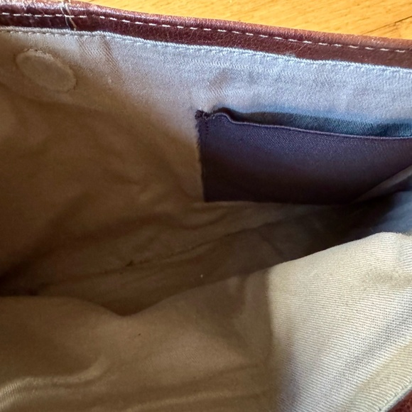 Boconi Slim Zipster Laptop Briefcase in Brown - Picture 6 of 13